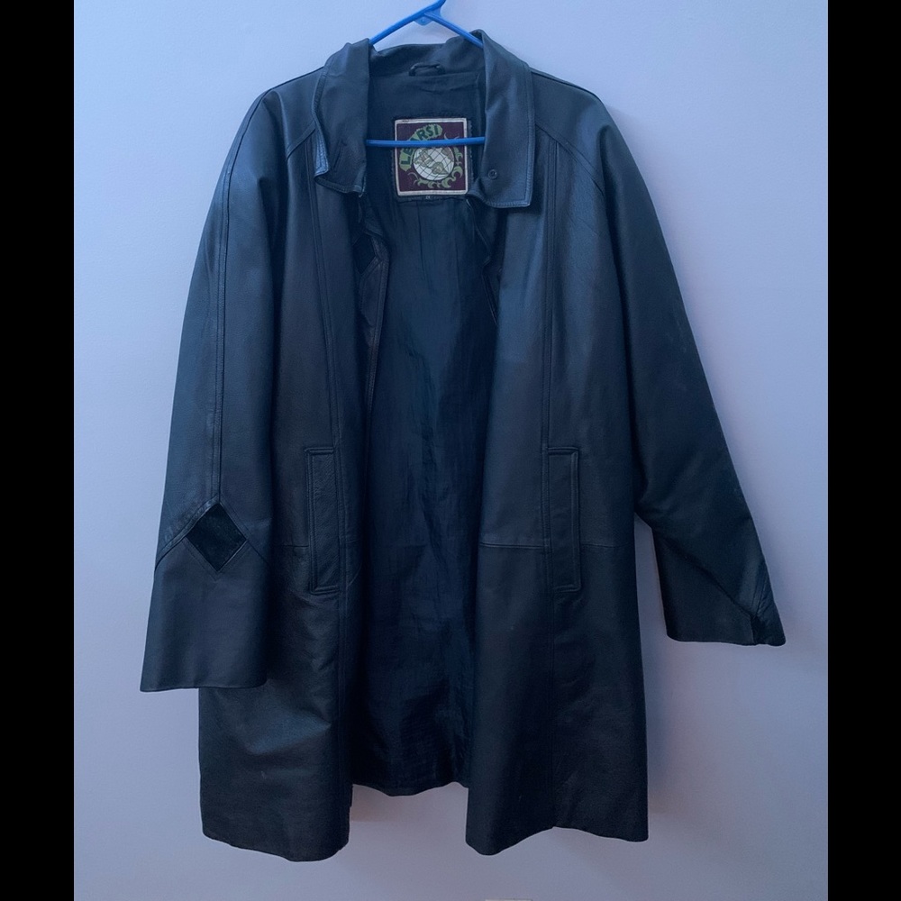 Genuine leather jacket.